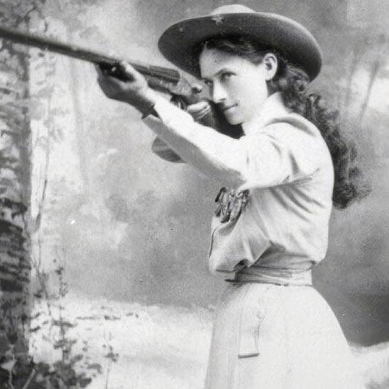 2026 Pub. 14 Issue 2 8 Annie Oakley shooting rifle