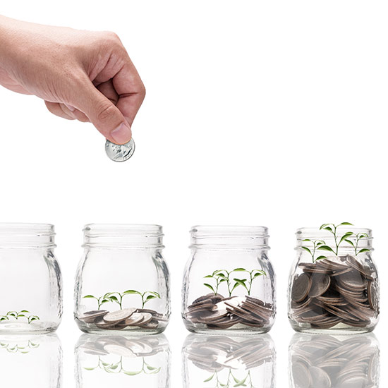 2026 Pub. 14 Issue 2 11 Hand putting quarter into a jar that is growing